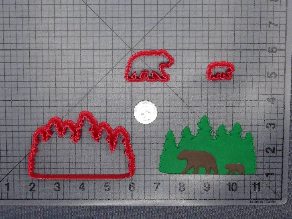 Bears in Forest 266-E516 Cookie Cutter Set