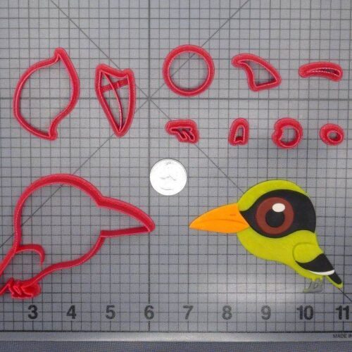 Black Naped Oriole Bird 266-E662 Cookie Cutter Set