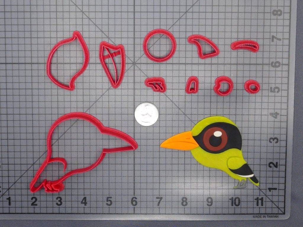 Black Naped Oriole Bird 266-E662 Cookie Cutter Set