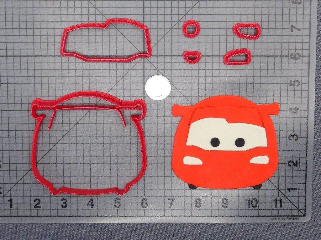 Cars - Lightning McQueen Kawaii Body 266-D133 Cookie Cutter Set