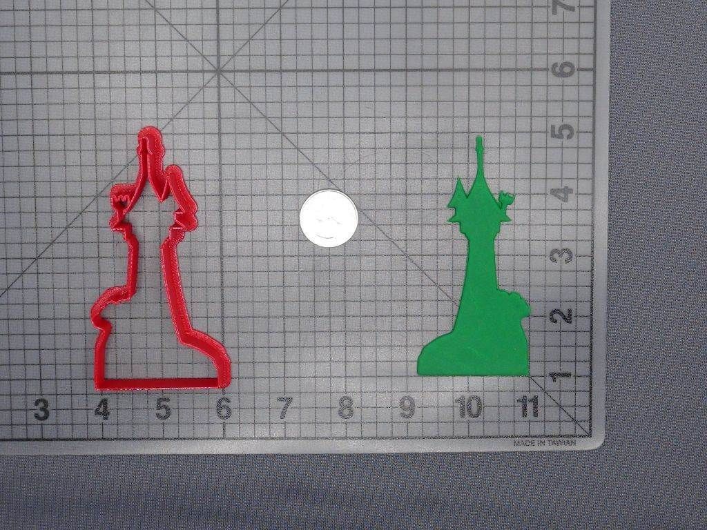 Castle Tower 266-E375 Cookie Cutter Silhouette