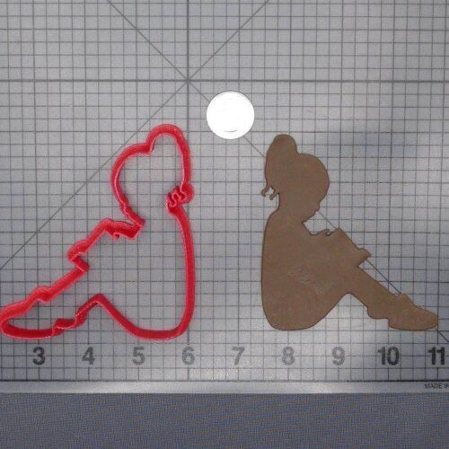 Child Reading Book 266-F032 Cookie Cutter Silhouette