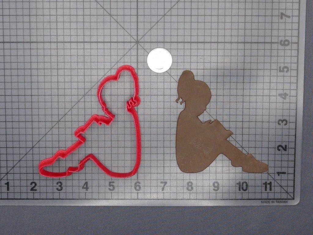 Child Reading Book 266-F032 Cookie Cutter Silhouette