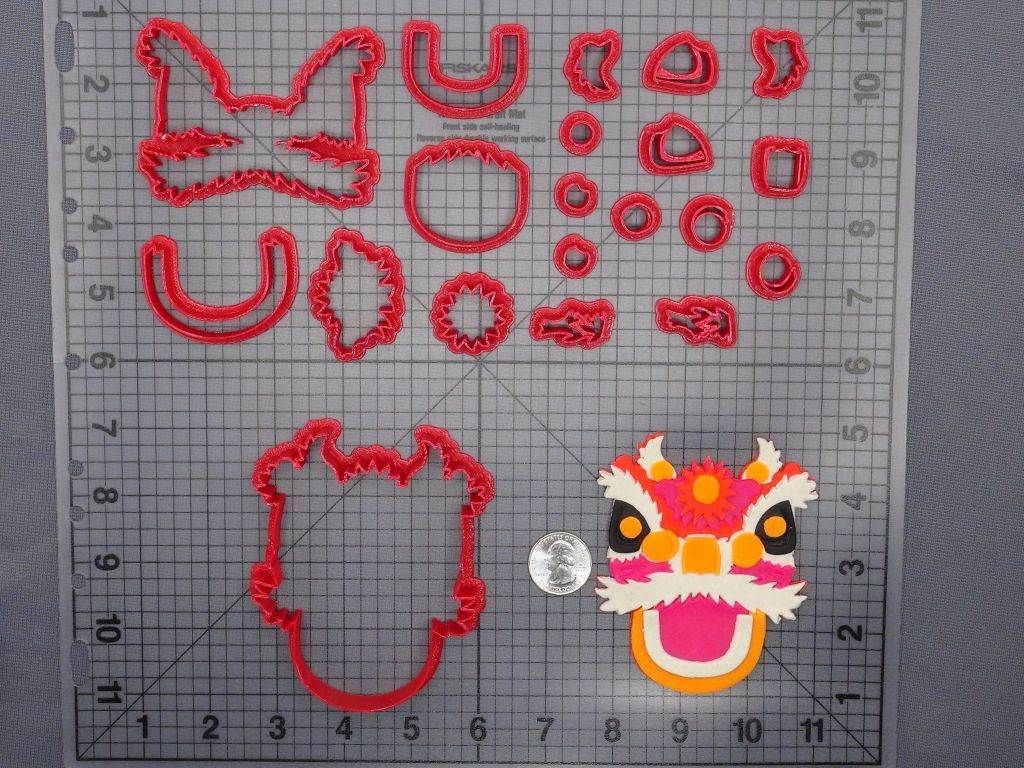 Chinese Dragon Head 266-E671 Cookie Cutter Set