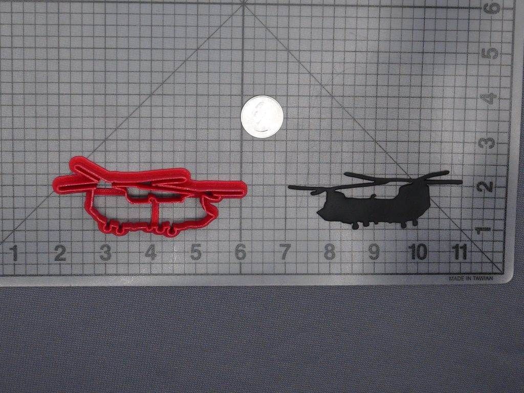 Chinook Helicopter 266-E202 Cookie Cutter