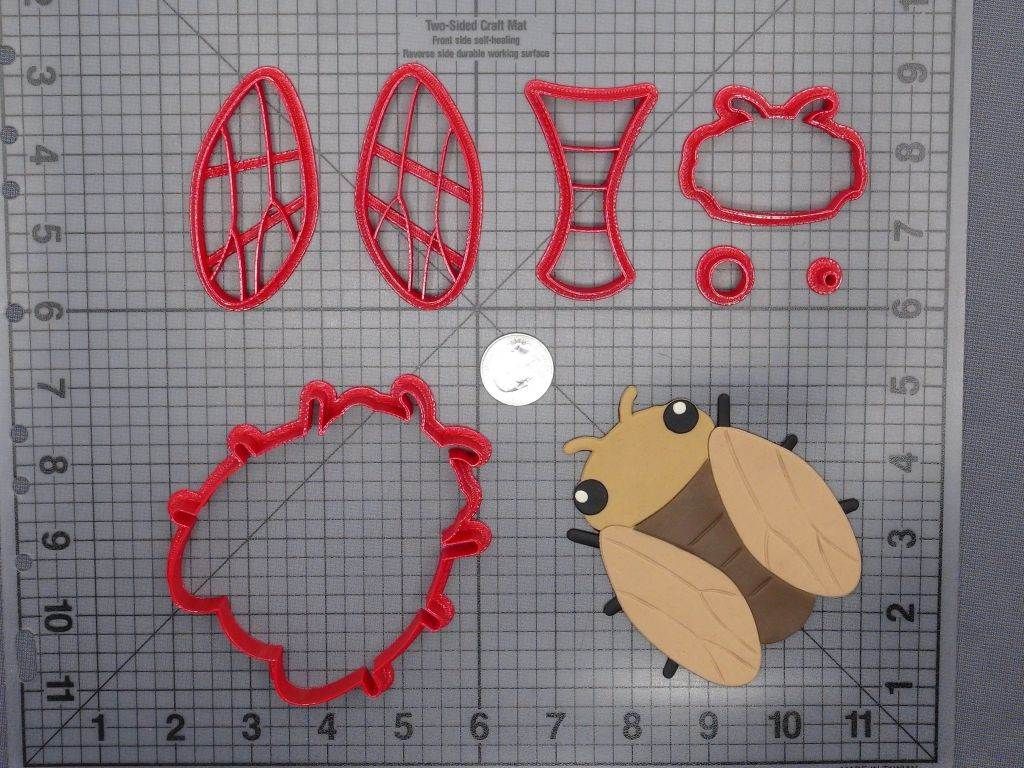 Cicada Bug 266-E664 Cookie Cutter Set