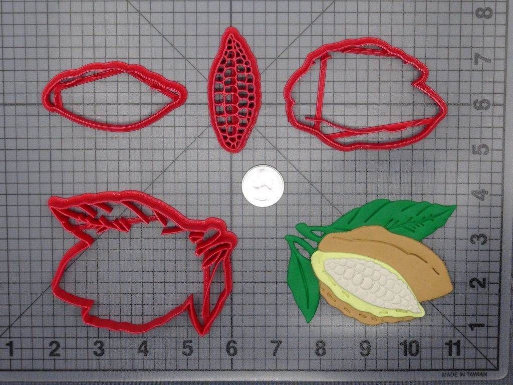 Cocoa Beans 266-E395 Cookie Cutter Set