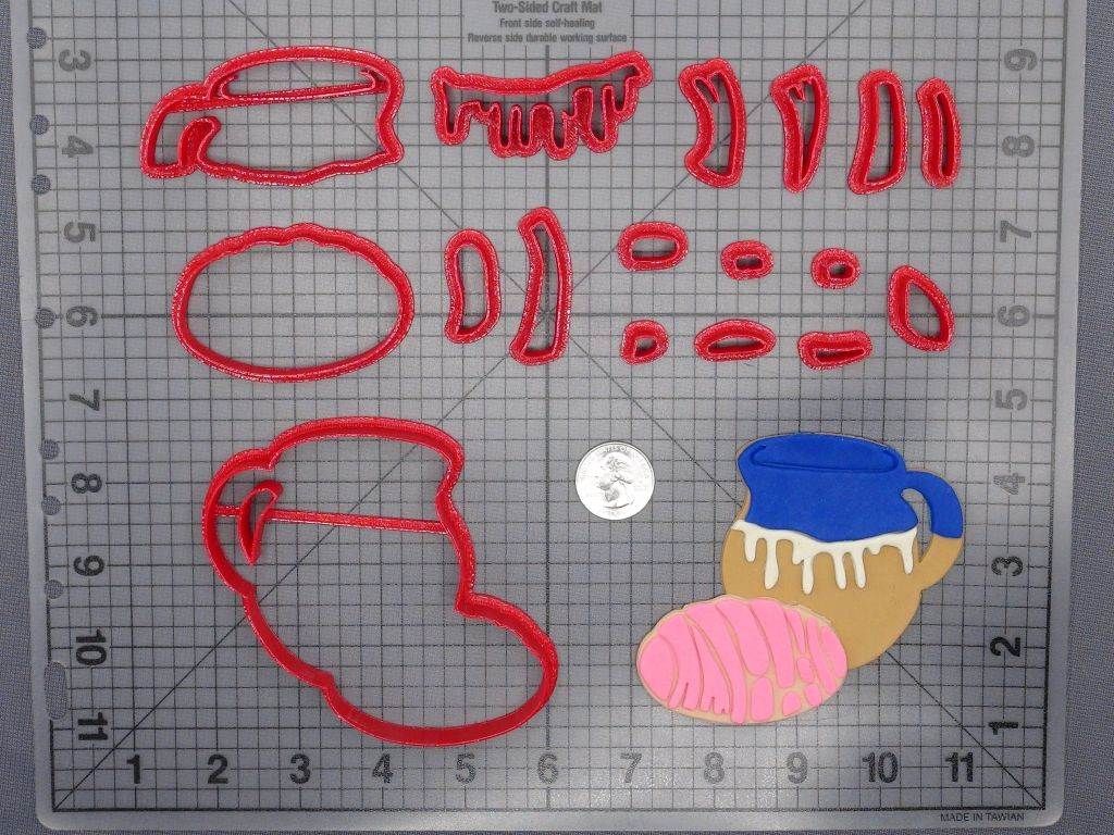 Concha and Coffee 266-F007 Cookie Cutter Set