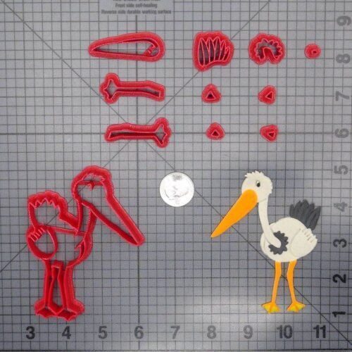 Crane Bird 266-E634 Cookie Cutter Set
