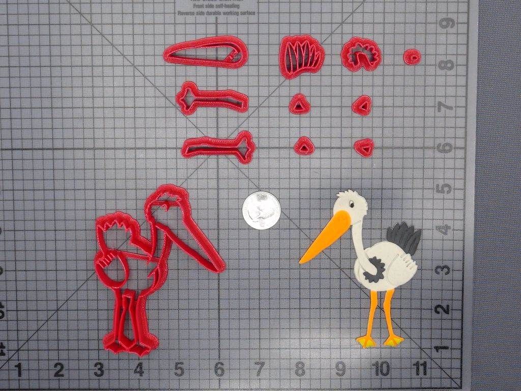 Crane Bird 266-E634 Cookie Cutter Set