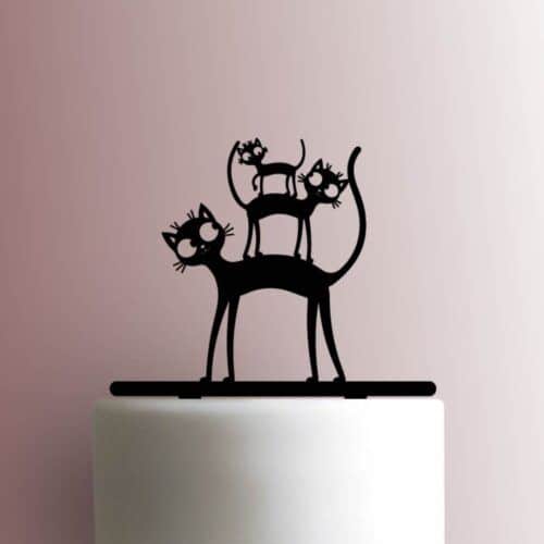 Cute Cat Tower 225-A399 Cake Topper