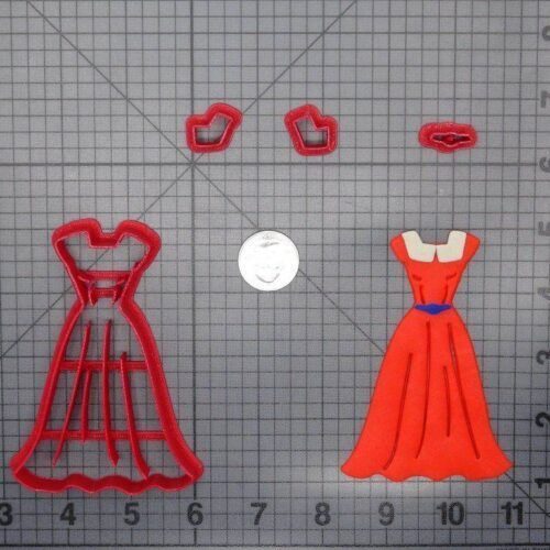 Dress with Collar 266-E289 Cookie Cutter Set
