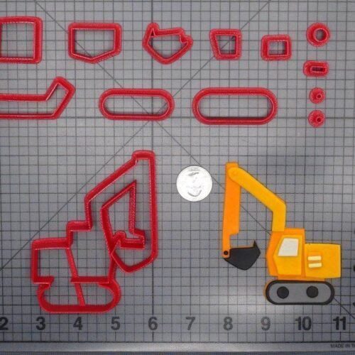 Excavator Construction Truck 266-E317 Cookie Cutter Set