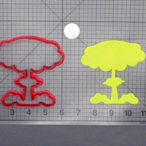 Explosion Mushroom Cloud 266-E759 Cookie Cutter Silhouette