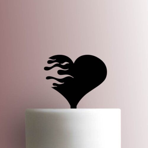 Flame Heart 225-A360 Cake Topper