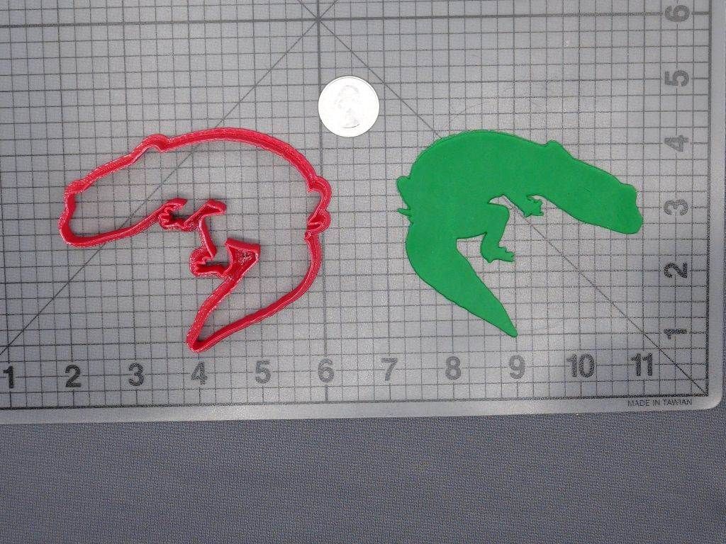 Gecko Lizard 266-E721 Cookie Cutter Silhouette