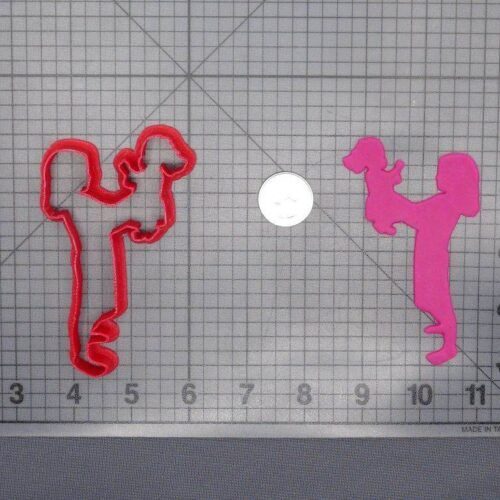 Girl Playing with Doll 266-E869 Cookie Cutter Silhouette