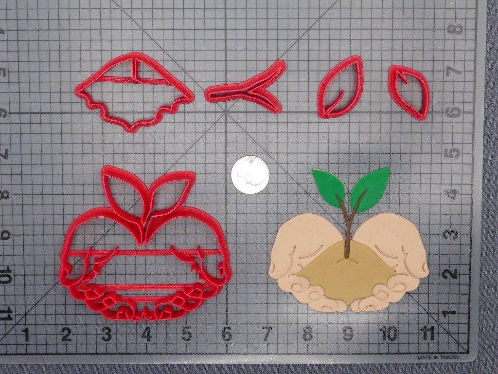 Hands Planting Tree 266-E679 Cookie Cutter Set
