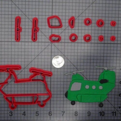 Helicopter 266-E227 Cookie Cutter Set
