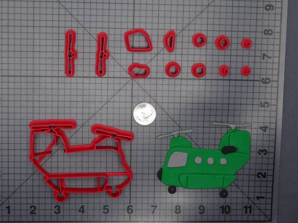 Helicopter 266-E227 Cookie Cutter Set