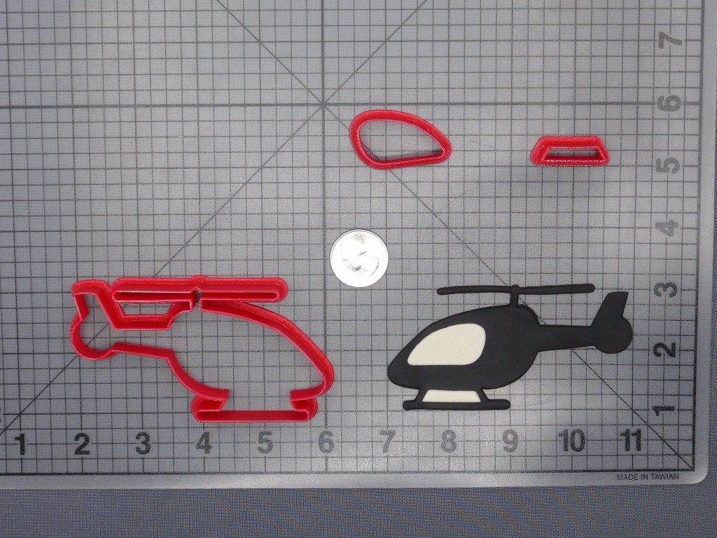 Helicopter 266-E997 Cookie Cutter Set
