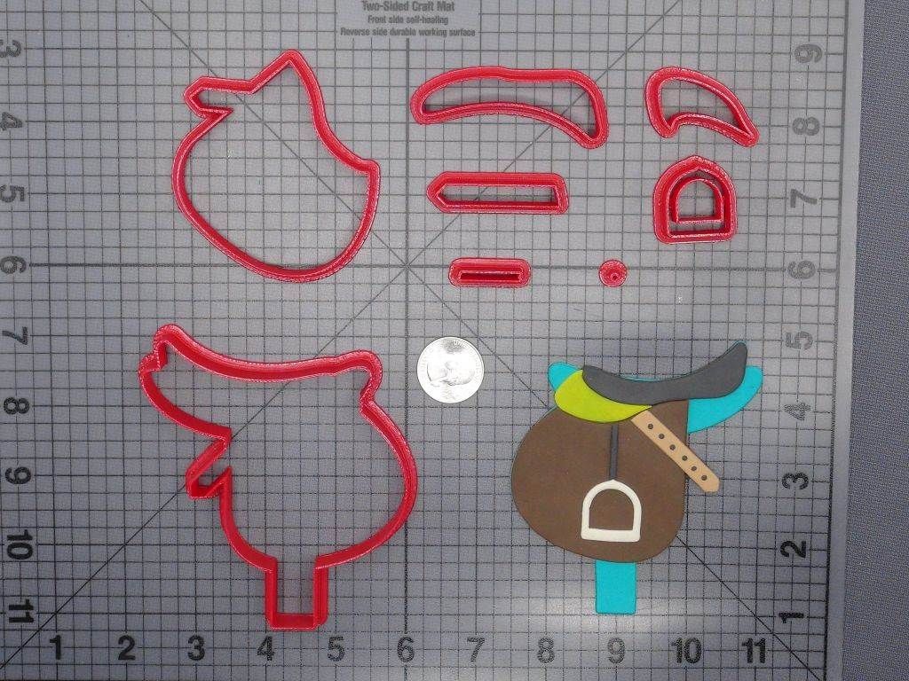 Horse Saddle 266-E888 Cookie Cutter Set