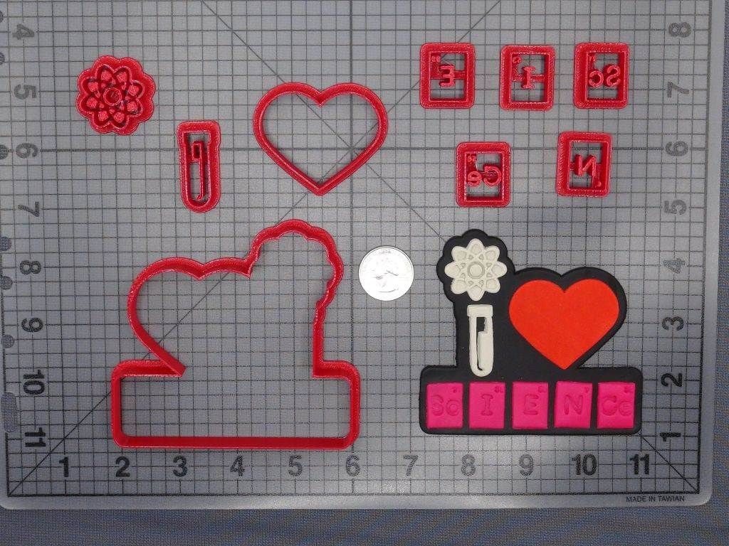 I Love Science 266-E459 Cookie Cutter Set