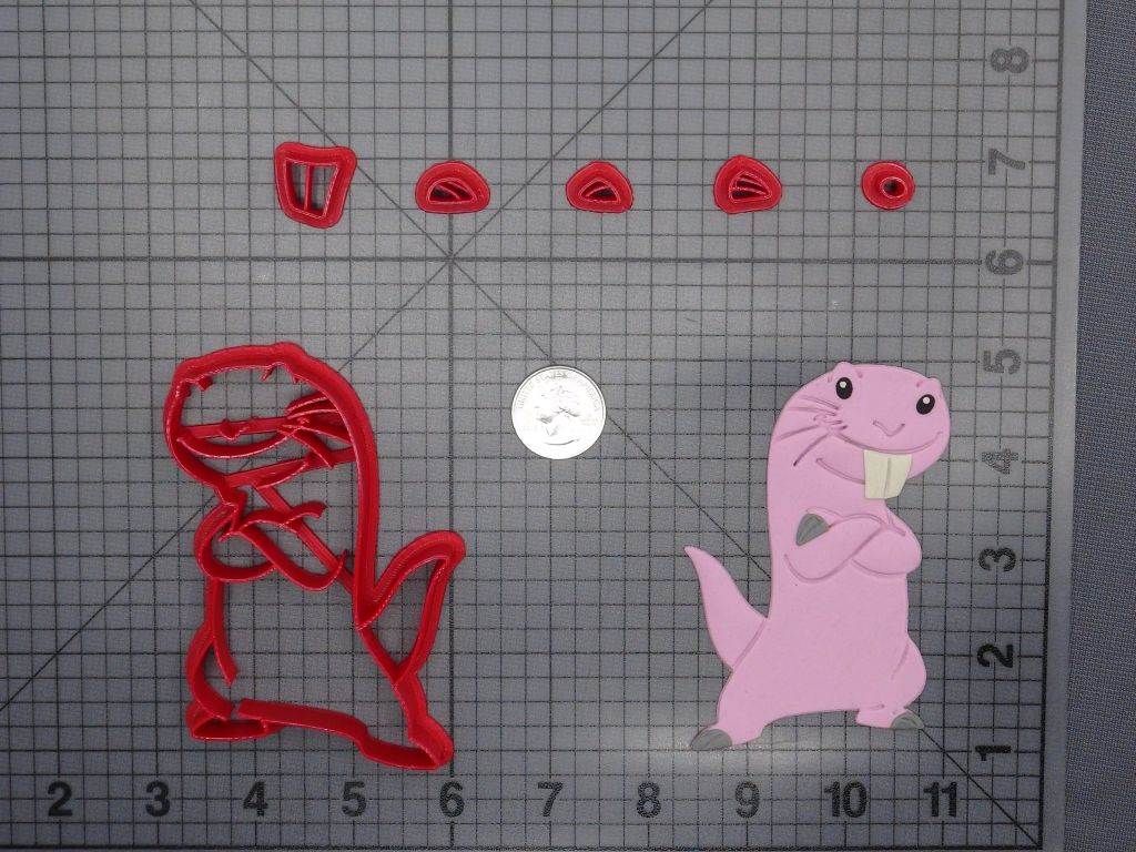 Kim Possible - Rufus Naked Mole Rat 266-E856 Cookie Cutter Set
