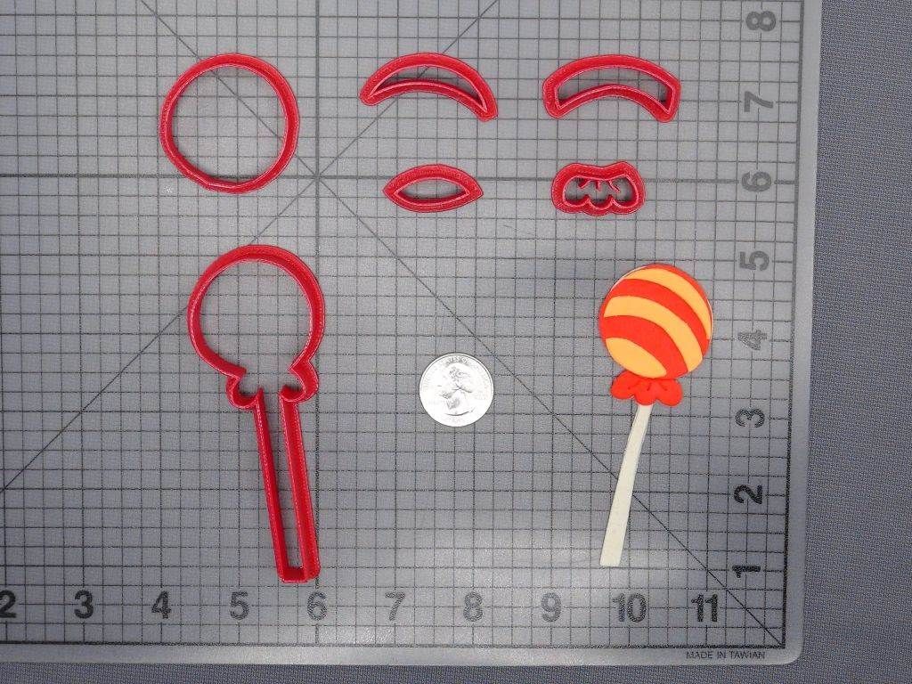 Lollipop Candy 266-E841 Cookie Cutter Set