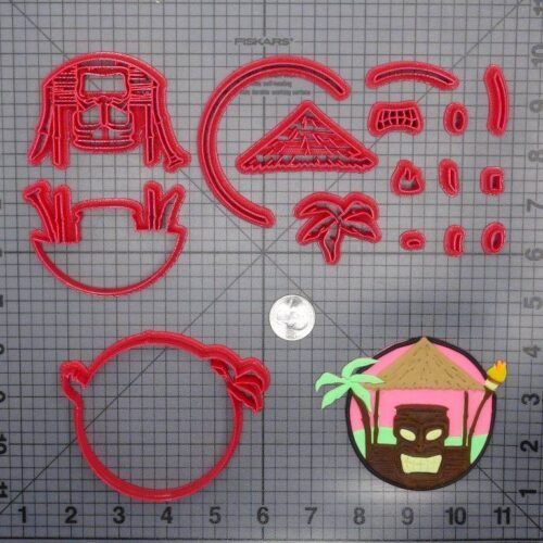 Luau 266-E894 Cookie Cutter Set