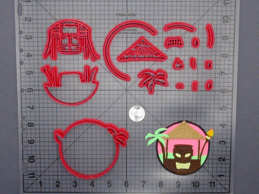 Luau 266-E894 Cookie Cutter Set