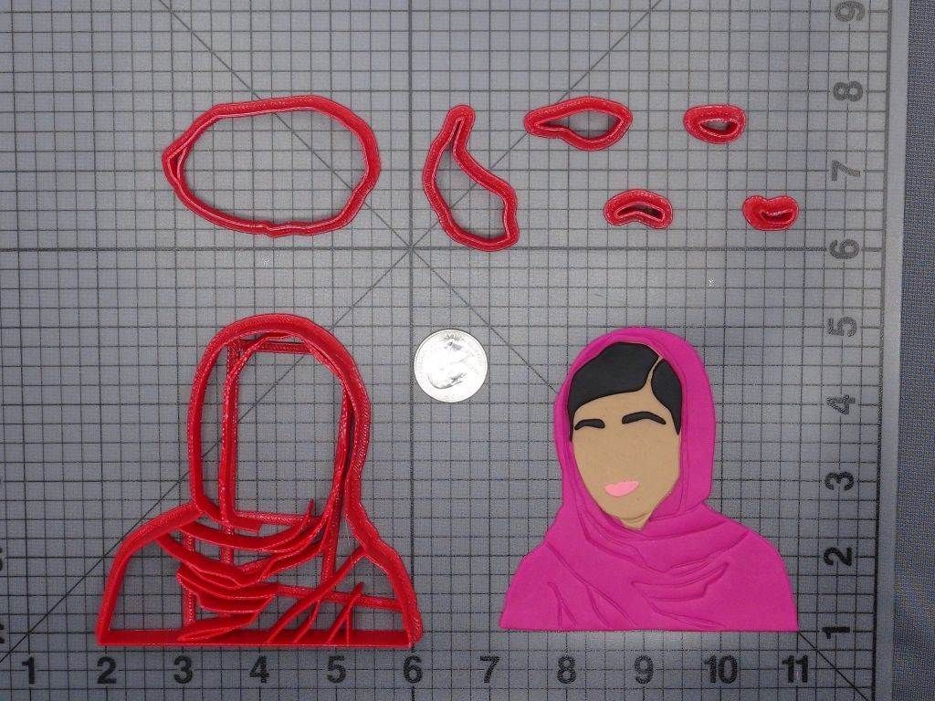 Malala Yousafzai Head 266-E816 Cookie Cutter Set