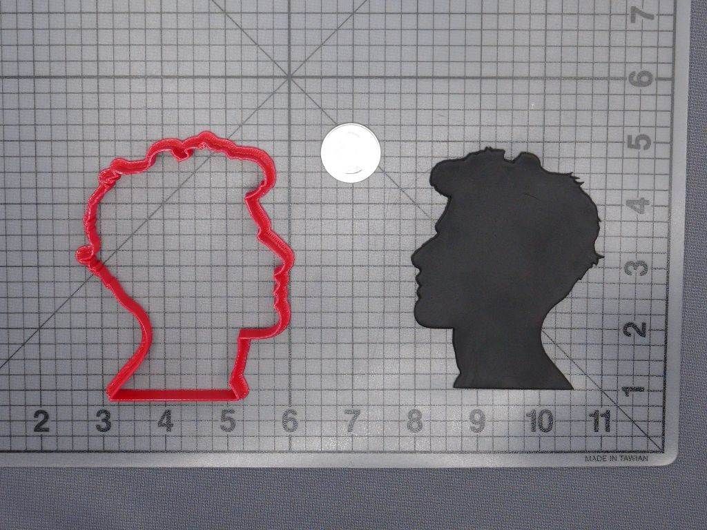 Man Head 266-E832 Cookie Cutter Silhouette