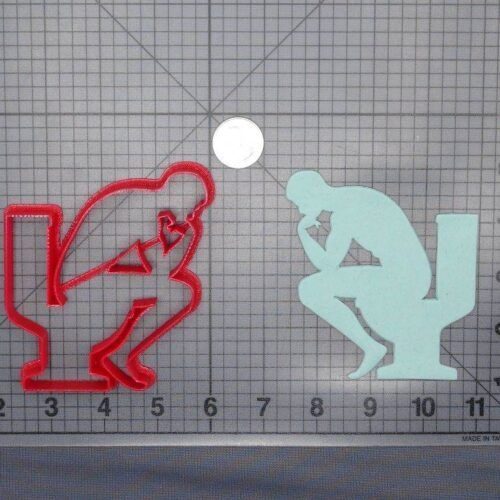 Man on Toilet 266-E610 Cookie Cutter