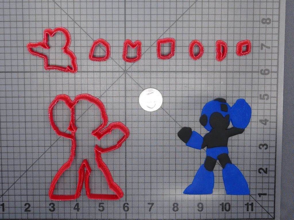 Mega Man Body 266-E531 Cookie Cutter Set