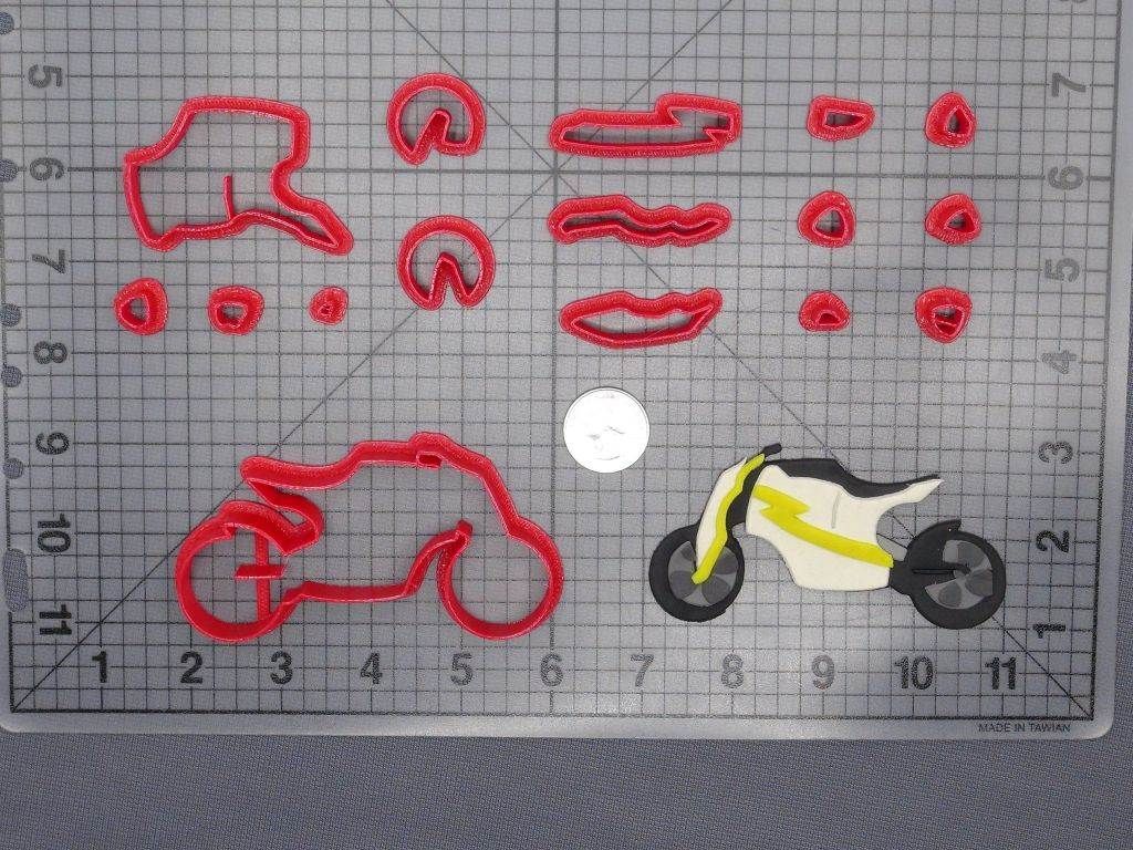 Motorcycle 266-E866 Cookie Cutter Set