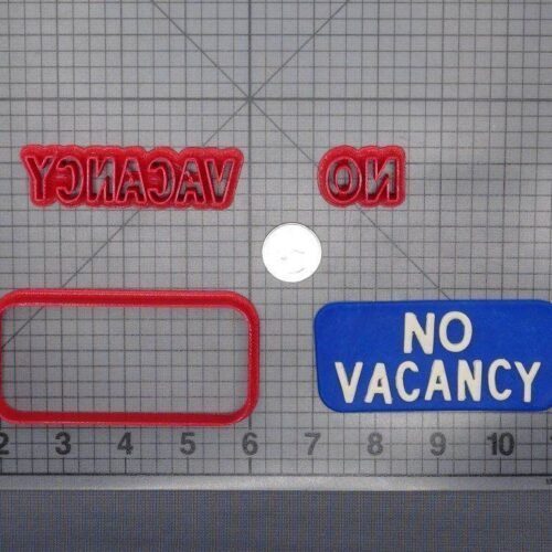 No Vacancy Sign 266-E398 Cookie Cutter Set