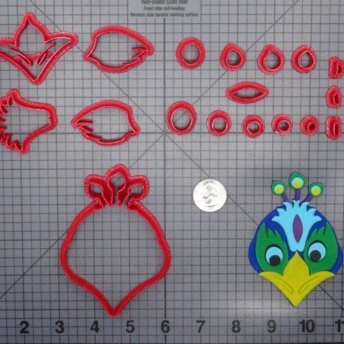 Peacock Head 266-E749 Cookie Cutter Set
