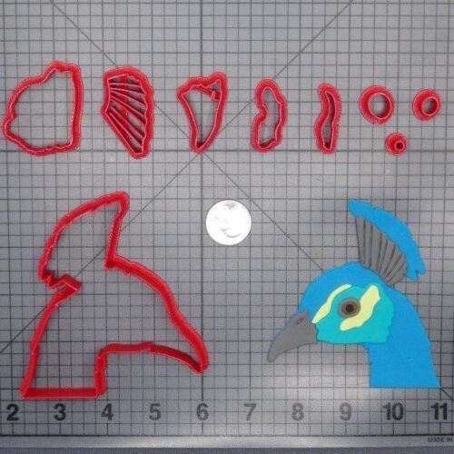 Peacock Head 266-E895 Cookie Cutter Set