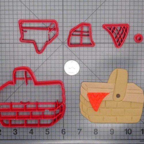 Picnic Basket 266-E633 Cookie Cutter Set