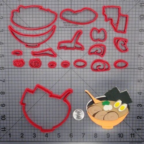 Ramen Soup 266-E032 Cookie Cutter Set