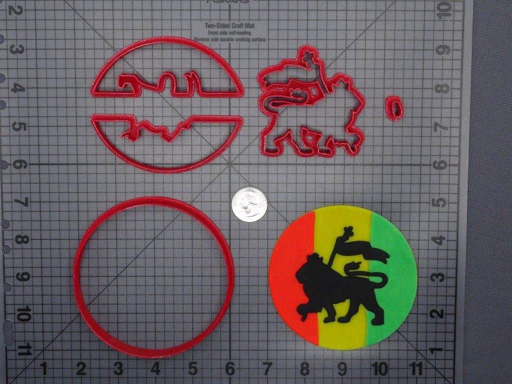 Rastafari Lion of Judah 266-E380 Cookie Cutter Set