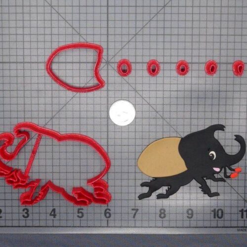 Rhinoceros Stag Beetle 266-E568 Cookie Cutter Set