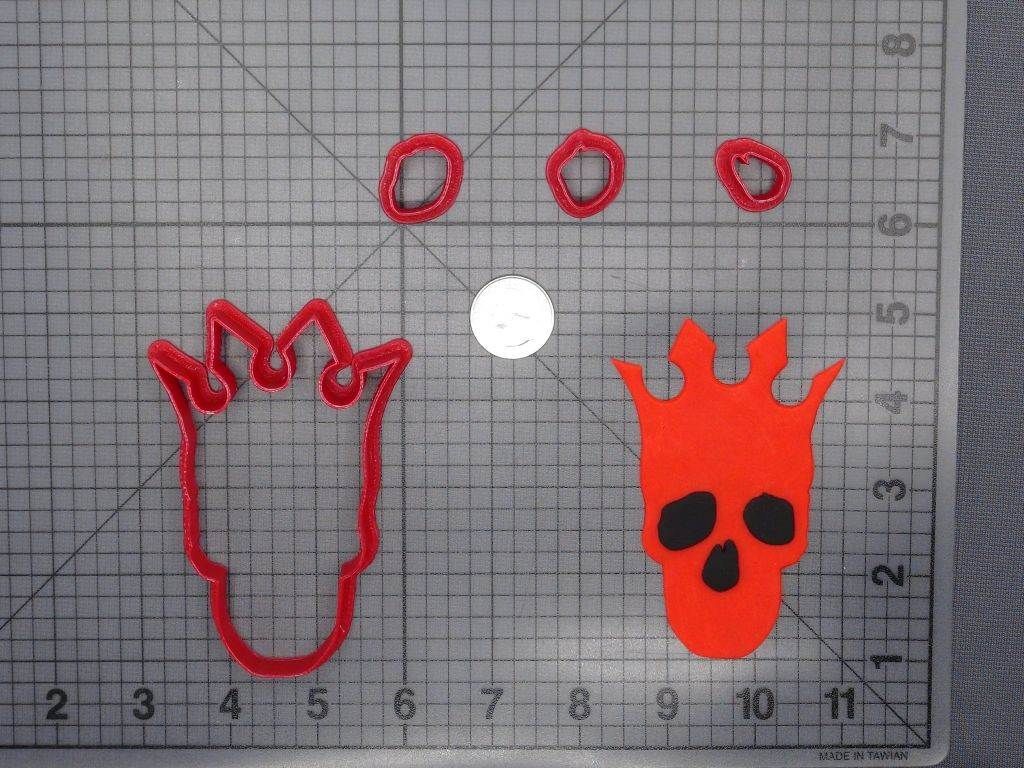 Skull Crown 266-E493 Cookie Cutter Set