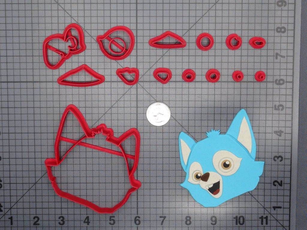 Special Agent Oso - Wolfie Head 266-E825 Cookie Cutter Set