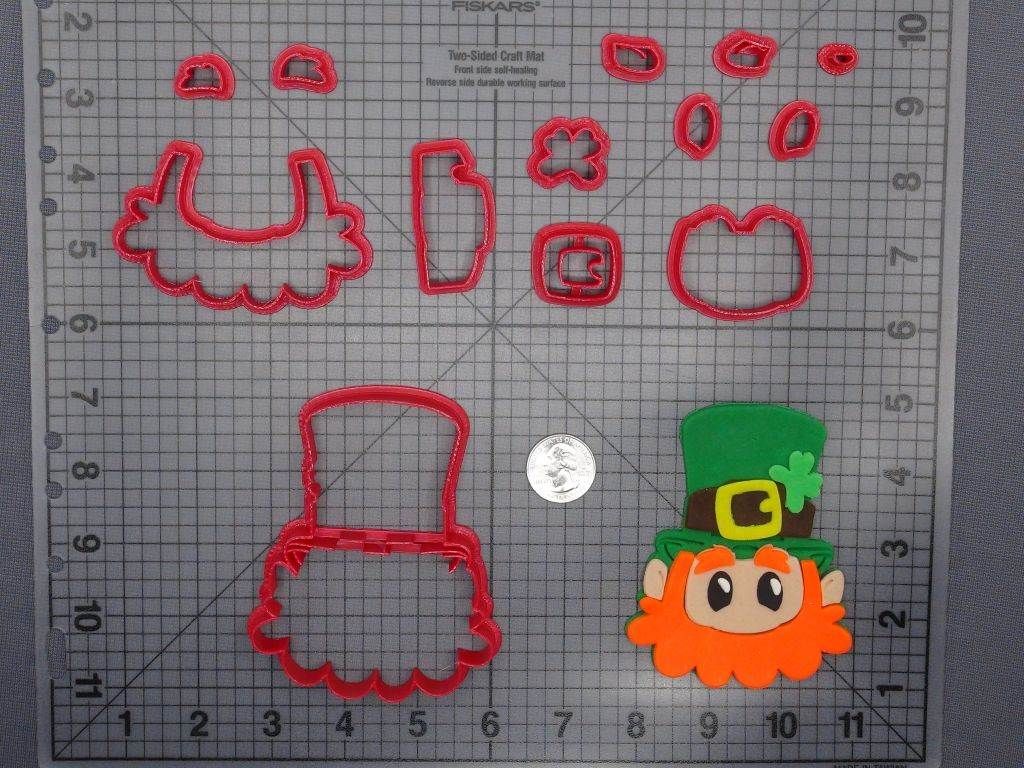St Patricks Day - Leprechaun Head 266-E767 Cookie Cutter Set