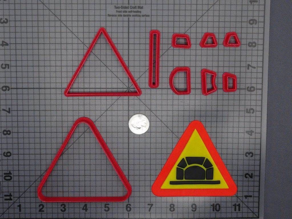 Tunnel Road Sign 266-E103 Cookie Cutter Set