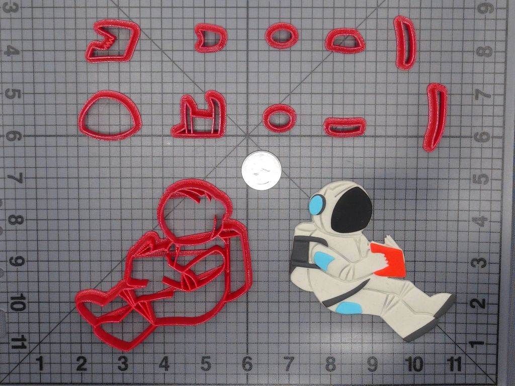Astronaut Reading Body 266-F226 Cookie Cutter Set