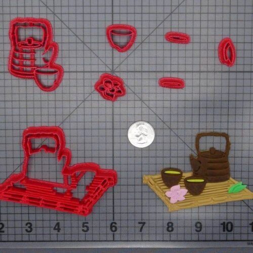Bamboo Tea Tray 266-F439 Cookie Cutter Set