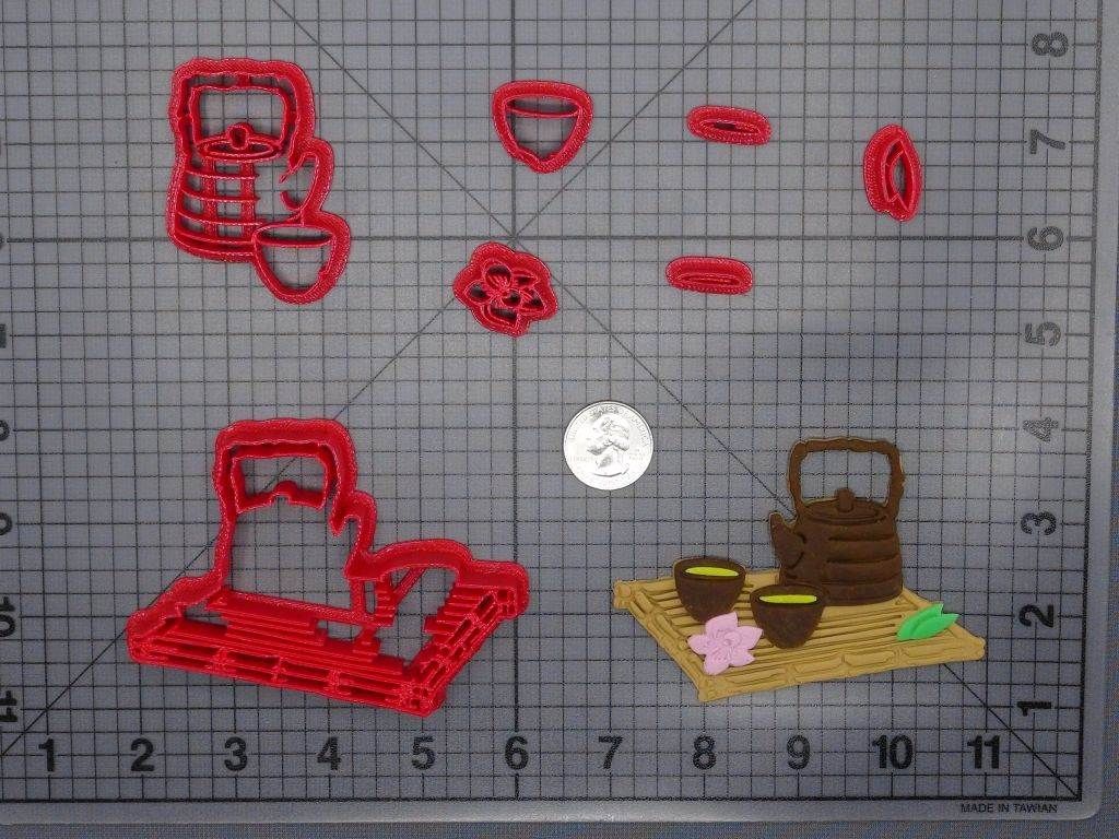 Bamboo Tea Tray 266-F439 Cookie Cutter Set